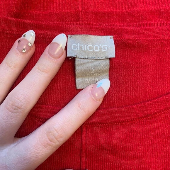 Chicos red sweater - Picture 4 of 4